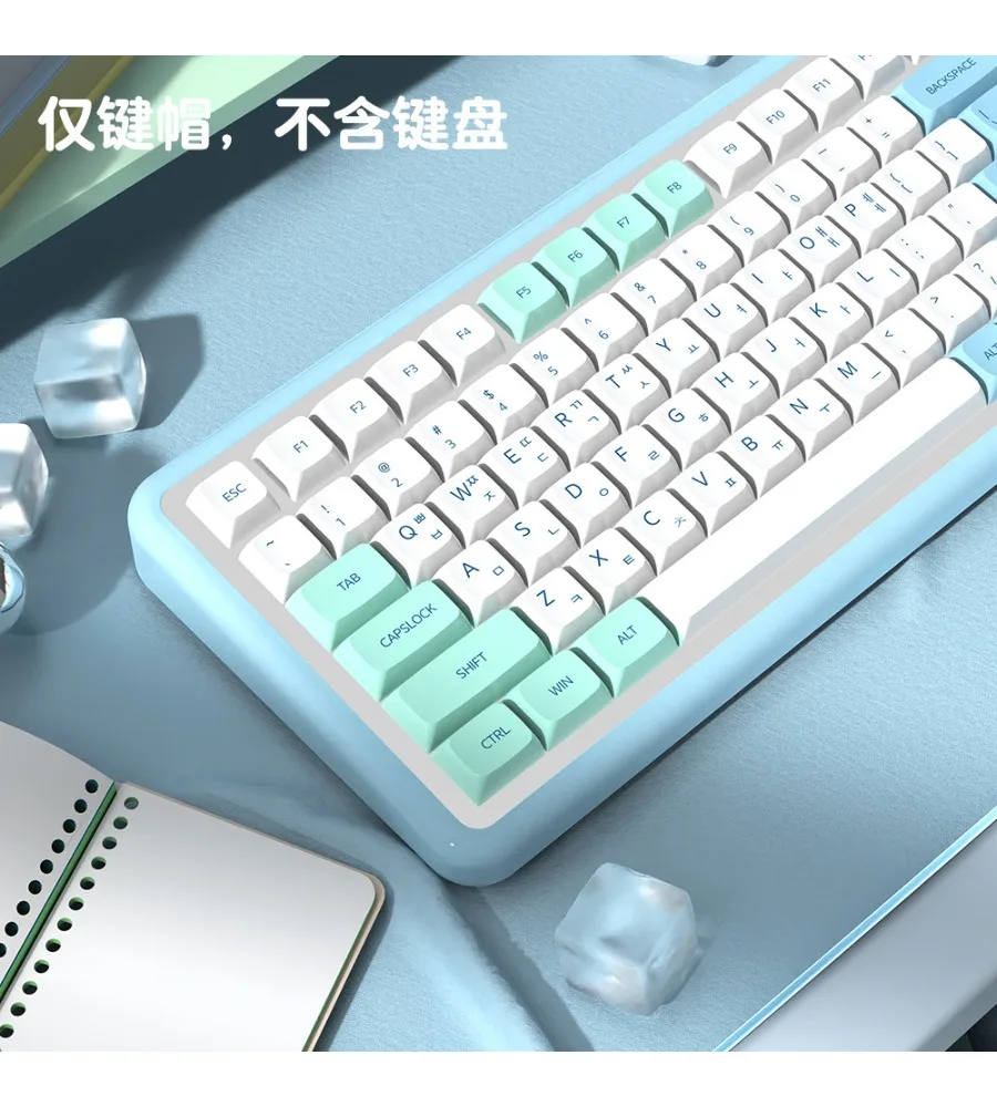 139 Keys Iceberg XDA Height Keycaps Russian Korean German French Brazilian Portuguese