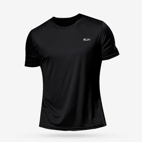 YOUONGWEAR Мужские летние быстросохнущие футболки для бега из полиэстера