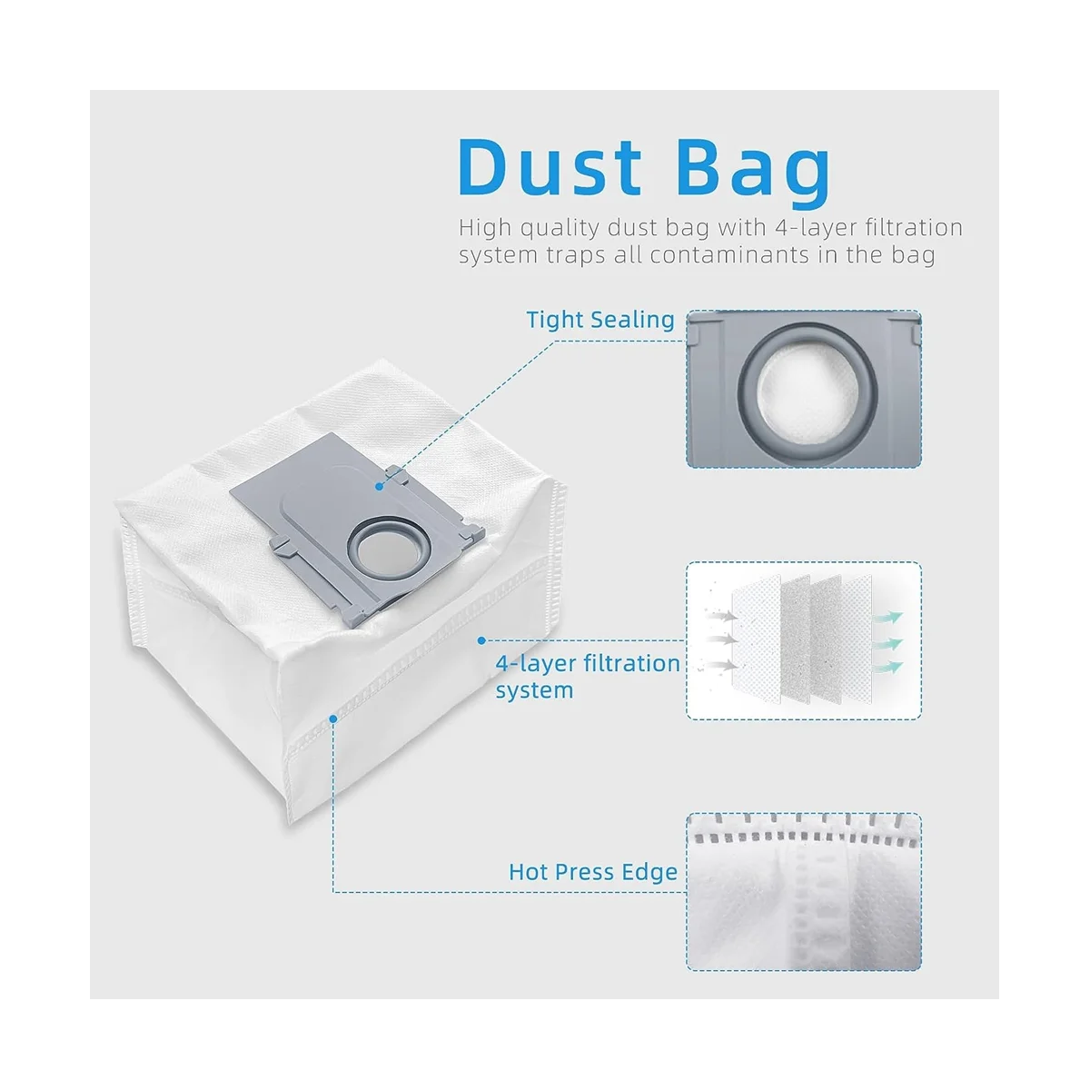 قطع غيار ملحقات المكنسة الكهربائية المتوافقة مع مكنسة الروبوت S8 Pro Ultra