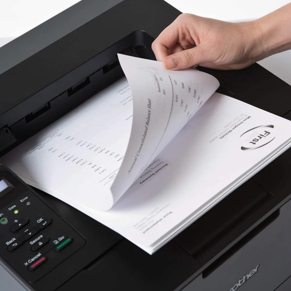 HL-L6200DW Wireless Monochrome Single-Function Laser Printer - Print only - 48 ppm, 1200 x 1200 dpi, Auto Duplex Printing