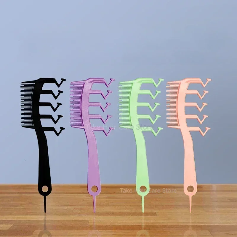 

3 in 1 Z-shaped Hair Seam Comb Bangs Combs Styling Hair Root Top Fluffy Hairdressing Tool for Women and Men Salon Home Use