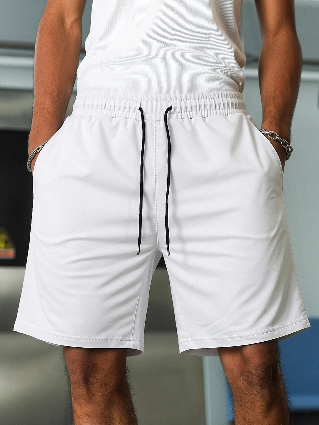 Men's casual shorts loose fit trendy sporty wearable five-point pants  gym shorts sweatpants