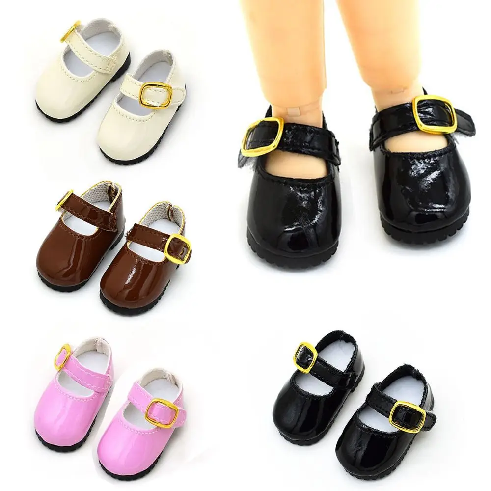 Fashion PU Leather Shoes for 1/6 BJD Dolls Cute Mini Shoes Sneakers 6 Points Doll Accessories Kids DIY Doll Dress up Toys