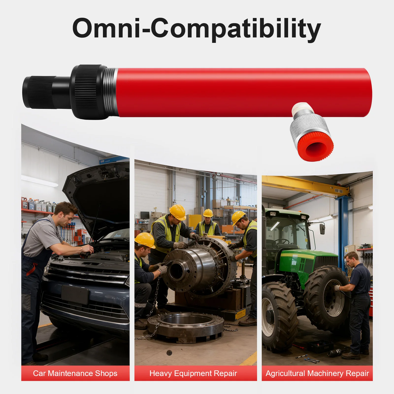 4T Jack Stand, Trailer Jack, Hydraulic Porta Power Type Cylinder, Heavy Load Hydraulic Lift, Strong Metal Material, 4 Ton Support, Anti-Rust, Portable for Car, Industrial, Home Use, Efficient Vehicle Maintenance, Tire Replacement Tool view 4