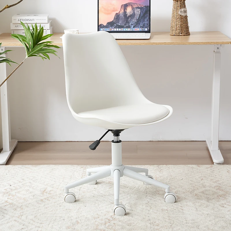 ‌Scandinavian Ergonomic Office Chair Lift Computer Desk Seat with Wheels Compact Study Desk Chairs Rotating Office Furniture