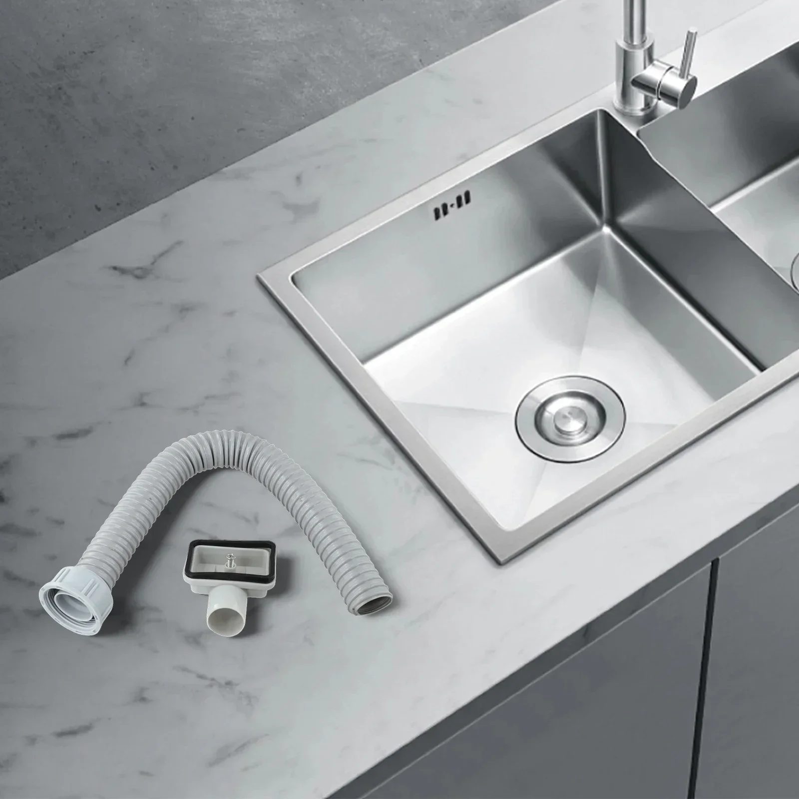 

Дренажная труба с простой установкой, эффективный водоотвод, универсальный шланг для раковины, для проектов по благоустройству дома