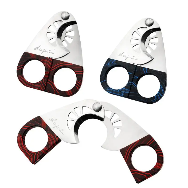 

Luli Cigar Scissors Handle pe Double Stainl Steel arp Gift Box Set Cigar Cutting Tool arp Stainl Steel Cig...