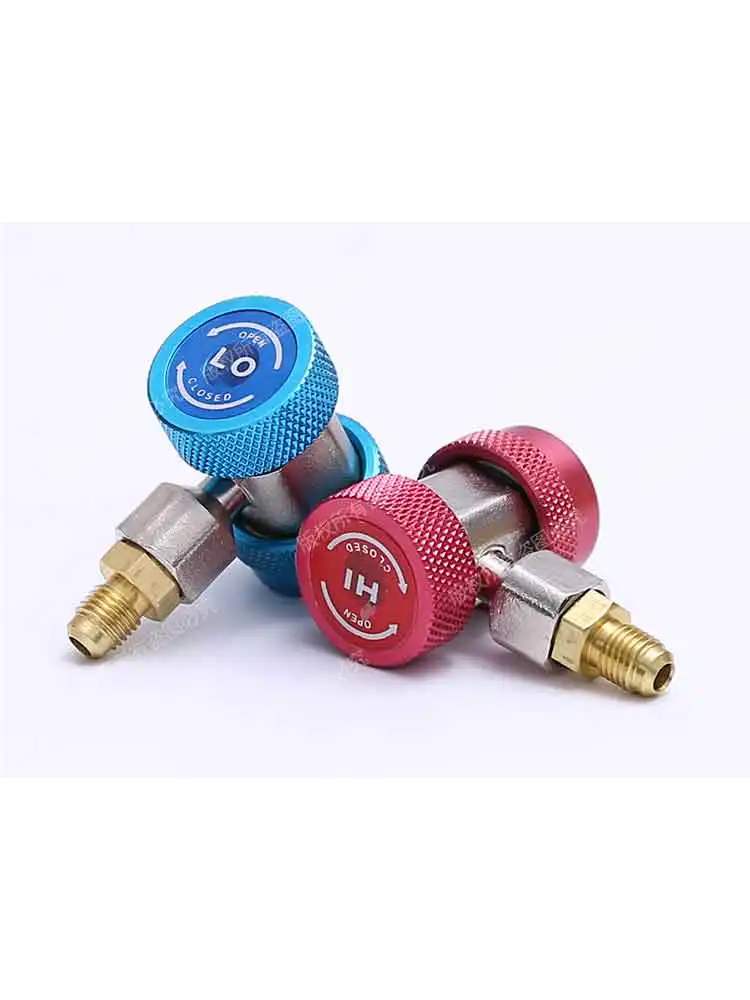 R134A High Low Quick Coupler Connector Adapters Type AC Manifold Gauge Auto Set for A/C Manifold Gauge Brass Adapter 1/4 UK