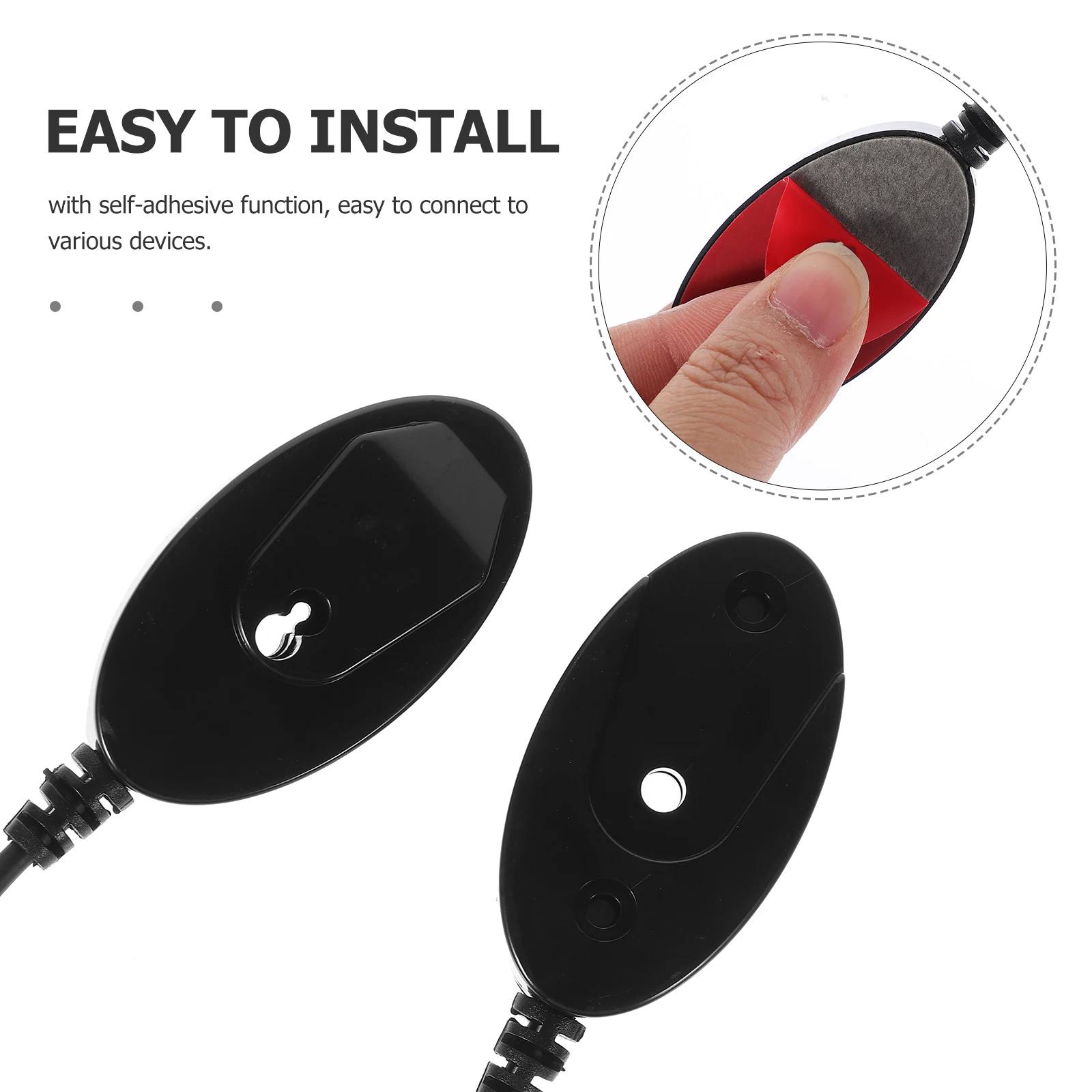 

Mobile Phone Anti theft Retractable Cable Adhesive Hook White Drop Remote Control Tether Leash Secure Design