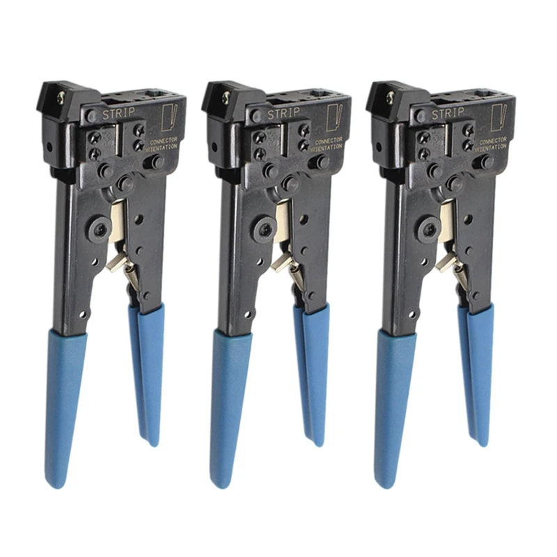 

3X For RJ45 8P8C 8P LAN Ethernet Network Cable Cord Crimper Crimping Tool