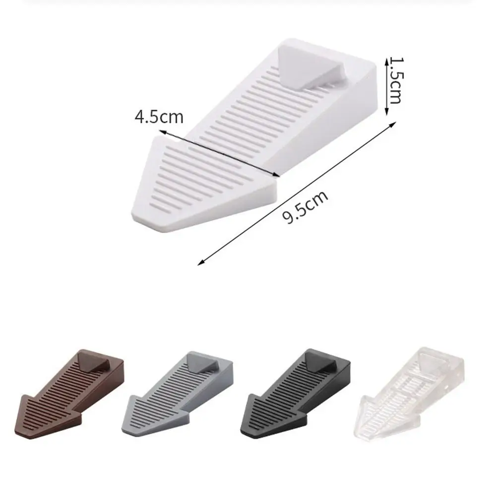 Arrow Shaped Mute Door Stopper PVC Non-slip Floor Holder Hidden Anti Collision Door Handle Wall Protectors Home Hardware