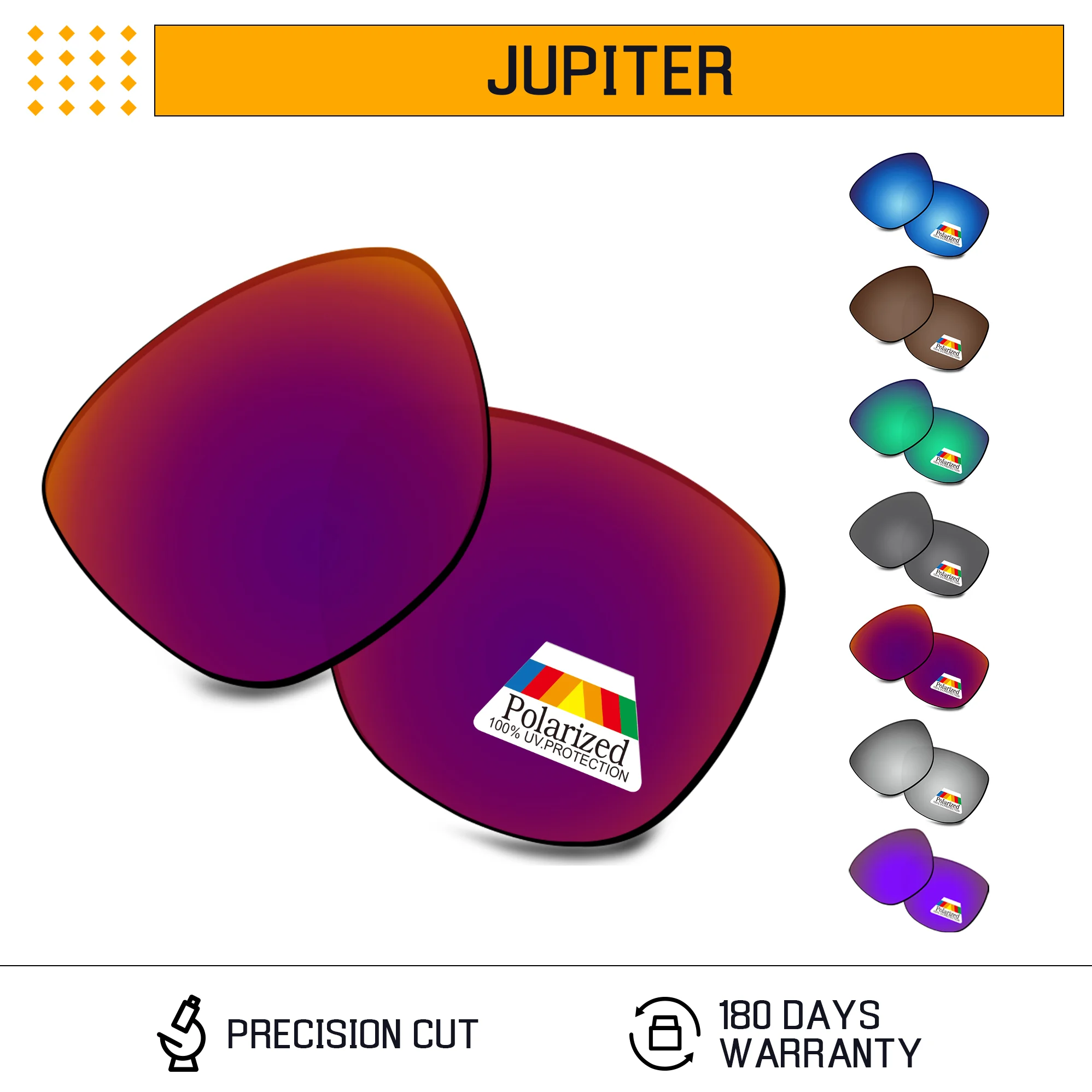 

Rarayvix Polarized Replacement Lenses UV400 Protective for Oakley Jupiter Sunglasses