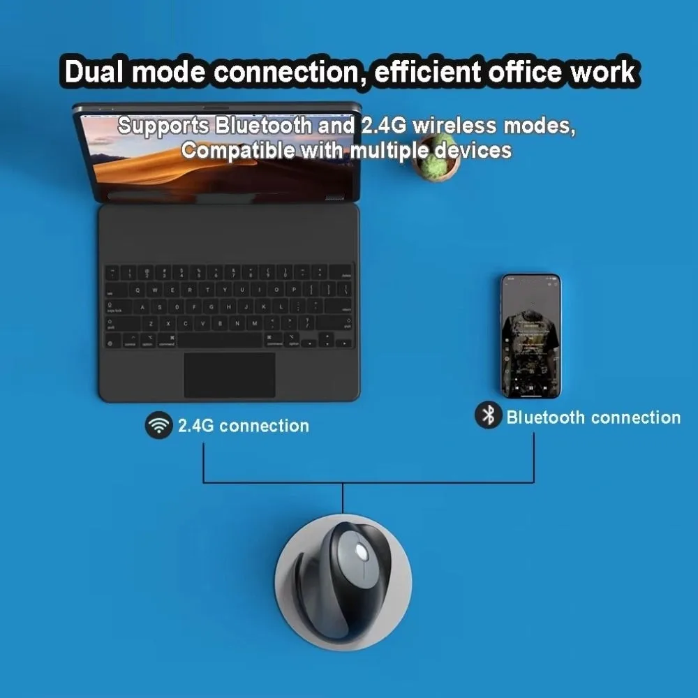 

Беспроводная эргономичная оптическая мышь 2,4G, мини Bluetooth, двухрежимная вертикальная мышь с регулируемым разрешением, женские игровые мыши, киберспорт, геймер