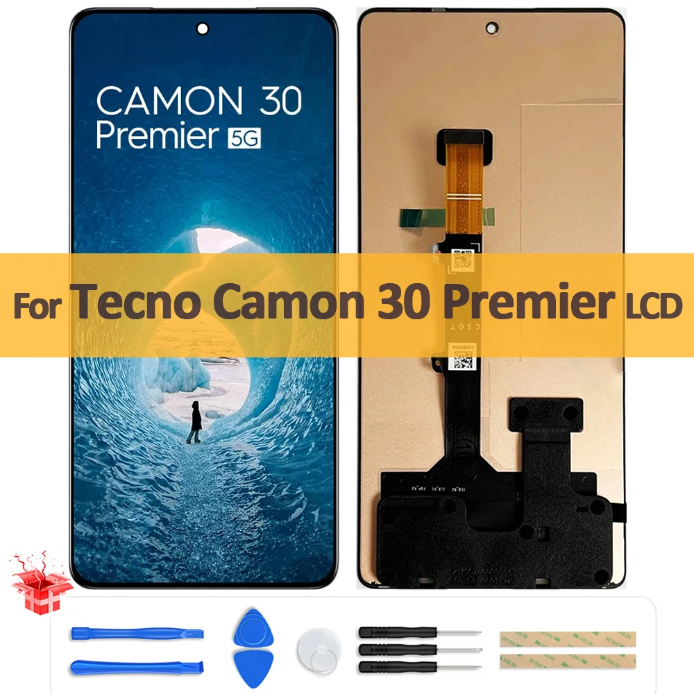 

6.77" Original AMOLED For Tecno Camon 30 Premier LCD Display Touch Screen Assembly Digitizer For Tecno CL9 Screen Replacement