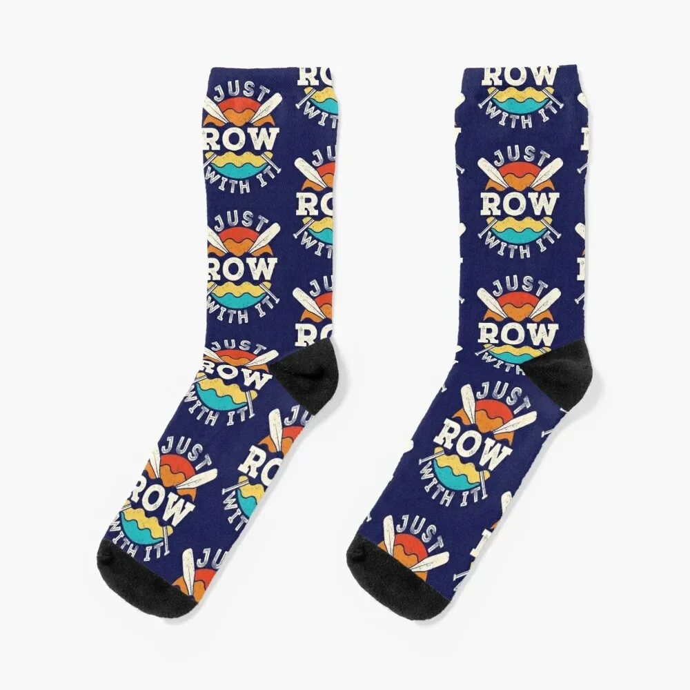 

Just Row with It Rowing Rower Crew Team Oars Socks Toe sports professional running football Ladies Socks Men's