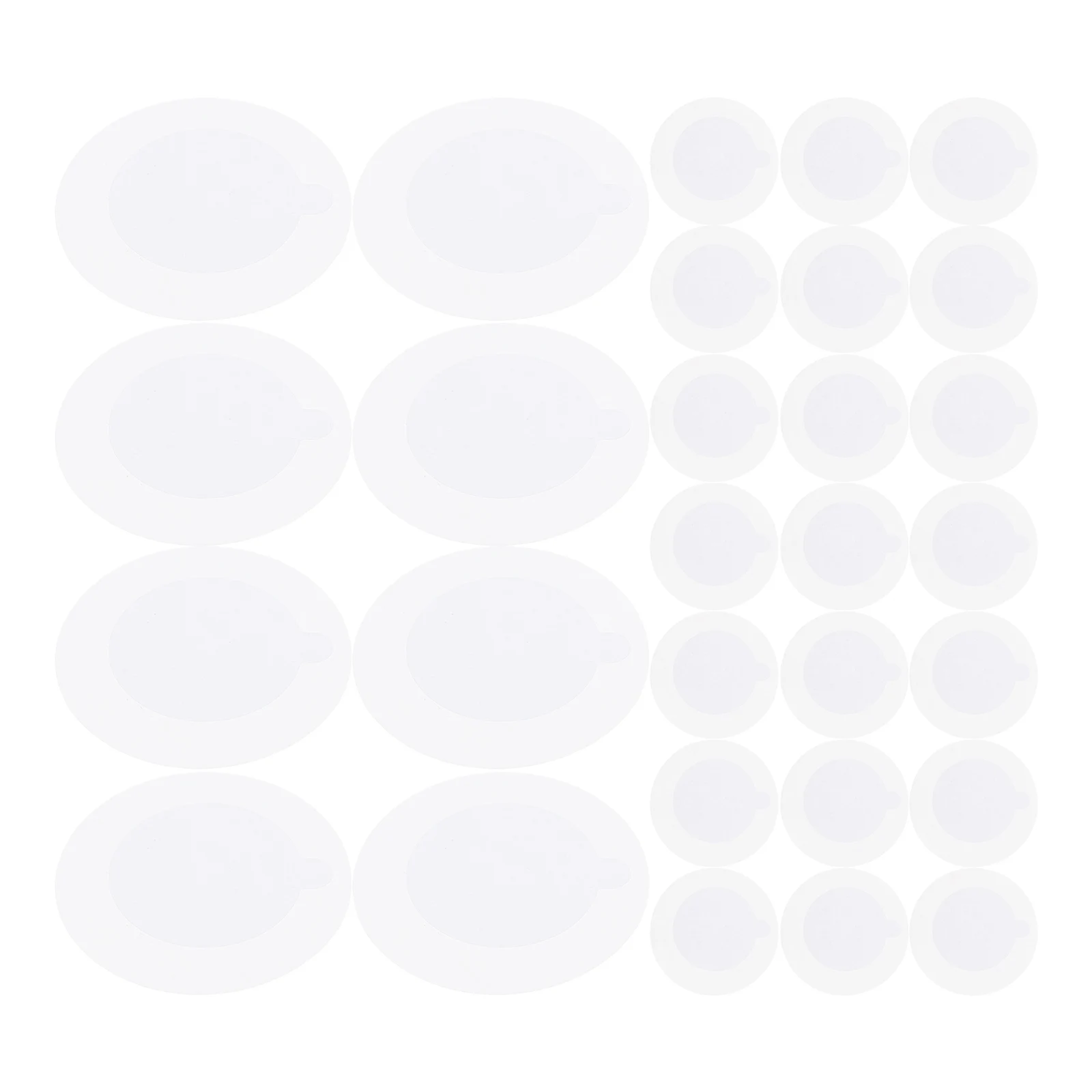 

100pcs Eyelash Glue Tray Organizer False Auxiliary Holder PP Extension Pallet Strip Tool Durable Material Adhesive Backing