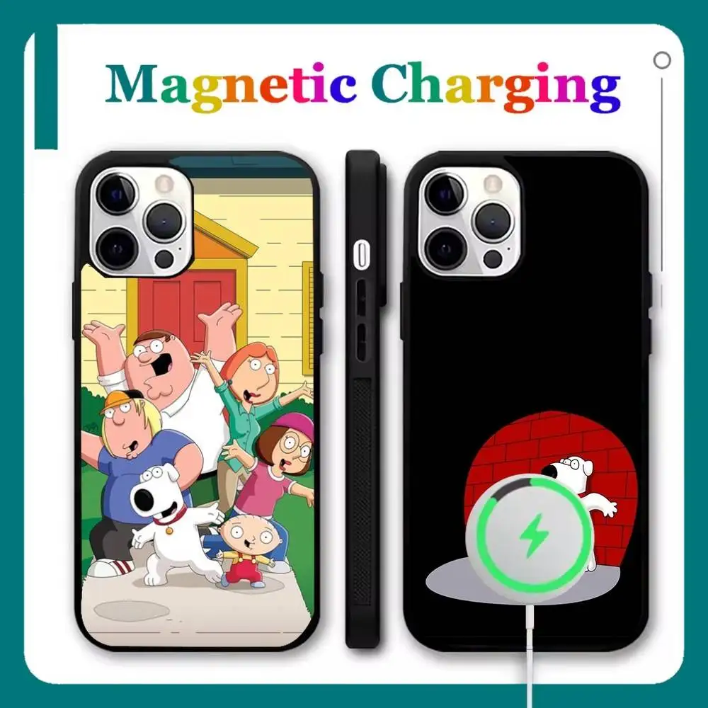 

Family G-Guy P-Peter Phone Case For iPhone 16,15,14,13,12,11,Pro,Max,Plus,Mini,SE New Magsafe Magnetic Wireless Charging