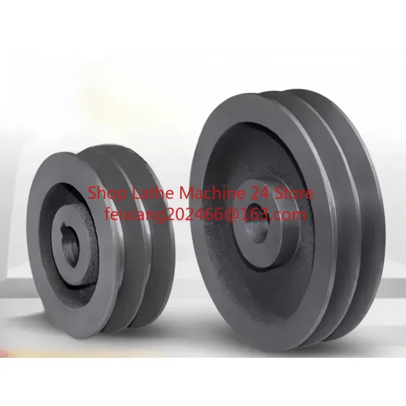 B Type Double Slot Pulley Dia 110mm-200mm V-Belt Pulley Material Cast Iron Power Tool Accessories