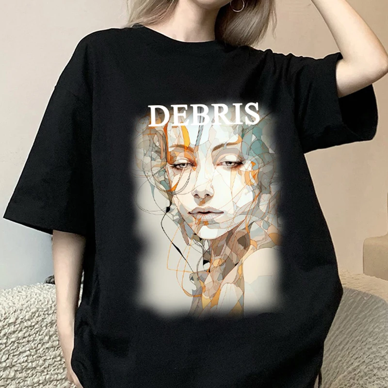 

Women's t-shirt oversized T-Shirt punk print clothing kpop Harajuku street clothing femme t-shirt hip-hop short sleeved