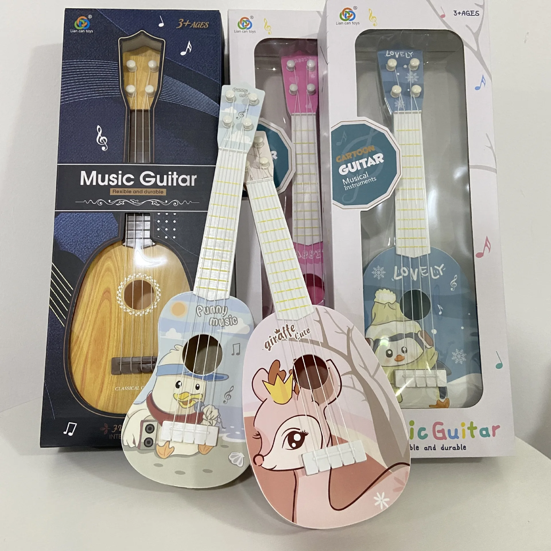 Crianças ukulele iniciante instrumento musical brinquedo com saco educação precoce aprendizagem presente para crianças meninos meninas presente de aniversário