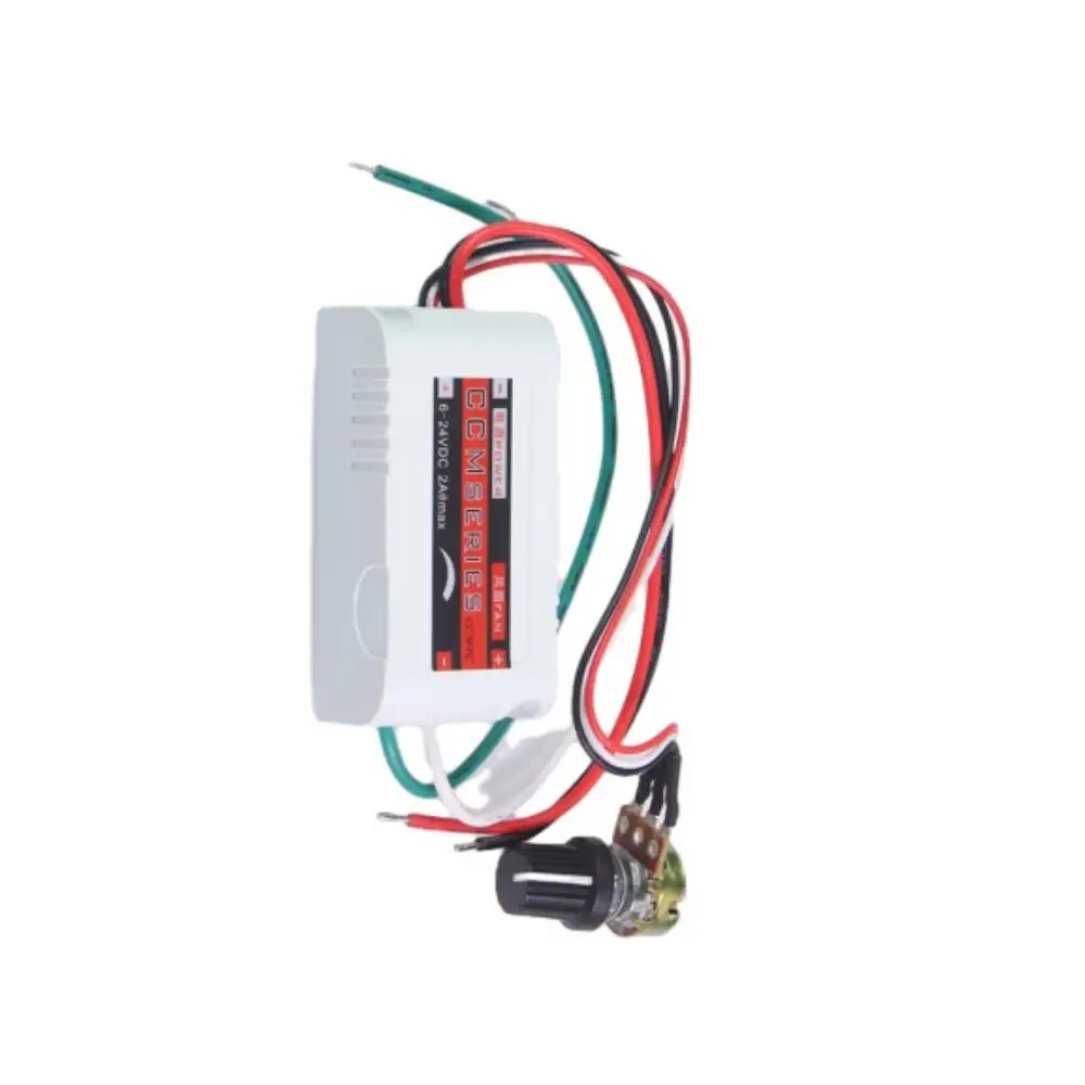 DC5V/12V/24V 1A PWM Adjustable Motor Speed Controller Motor Speed Regulator DC Motor Governor for Brushless Fan/LED/Water Pump