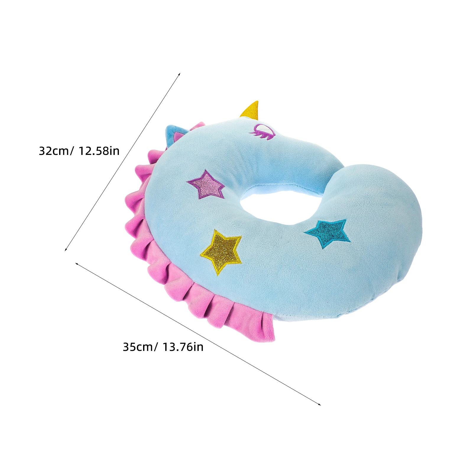 

Adorable Unicorn Neck Support U Shape Supple Comfortable Pillow For Home Office Travel Airplane Sleeping Headrest