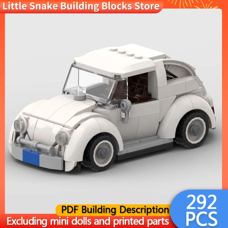 Speed Racing Car Model MOC Building Bricks Classic Compact Car Modular Technology Children Holiday Gifts Assemble Toys Suit