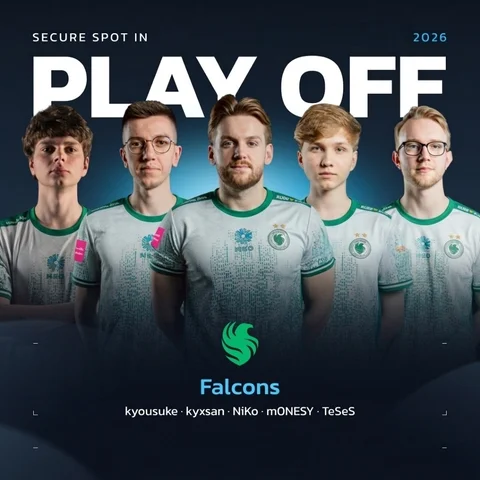 2026 Team Falcons CS2 Esports Jersey NiKo m0NESY TeSeS Professional Gaming Shirt Breathable Men Quick Dry Sports Fan Uniform Top