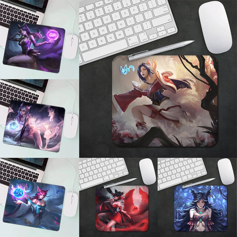 

League Of Legends Ahri Gaming Mouse Pad XS Small Mousepad For PC Gamer Desktop Decoration Office Mouse Mat Deskmat Rug