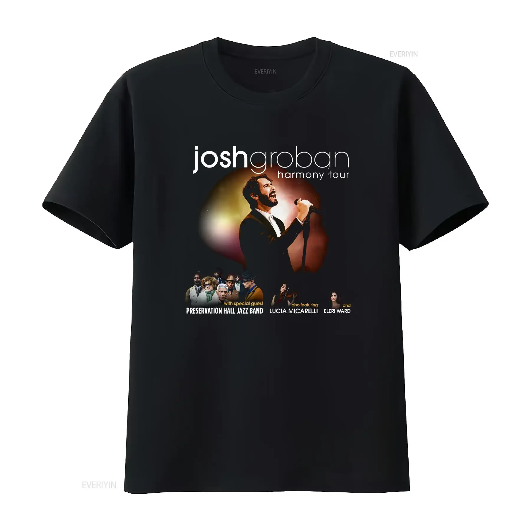 Josh Groban Harmony tour 2022 T Shirt Size S 4XL Cotton men vintage Washed Stylish Unisex designer clothes Breathable