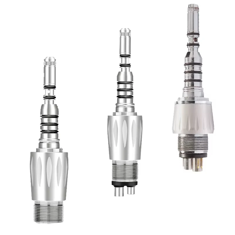 Dental Fiber Optic High-speed Mobile Phone Connector Compatible with Kavo Connection Quick Coupler 2/4/6 Holes