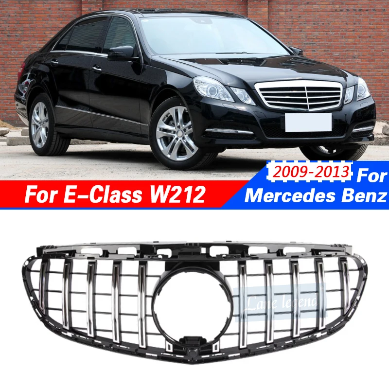 

Front Bumper Grille Grills For Mercedes Benz E Class W212 2009-2013 GT Style Grill Perfect Match Front Hood Bumper Grille