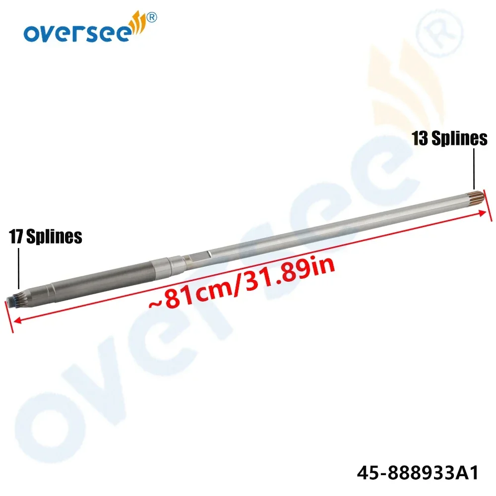

Oversee 45-888933A1 Driveshaft LG for Mercury Mercruiser 75-125HP Outboard Engine Drive Shaft