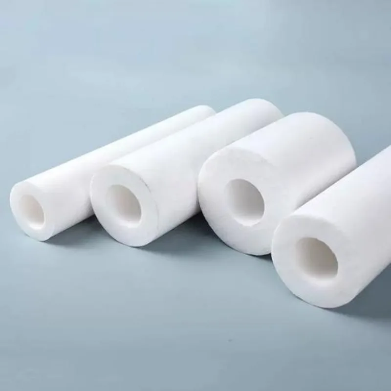 ID 35/36/40/45mm PTFE Straight Rigid Tube, F4 Hard Hollow Polytetrafluoroethylene Sleeve Pipe