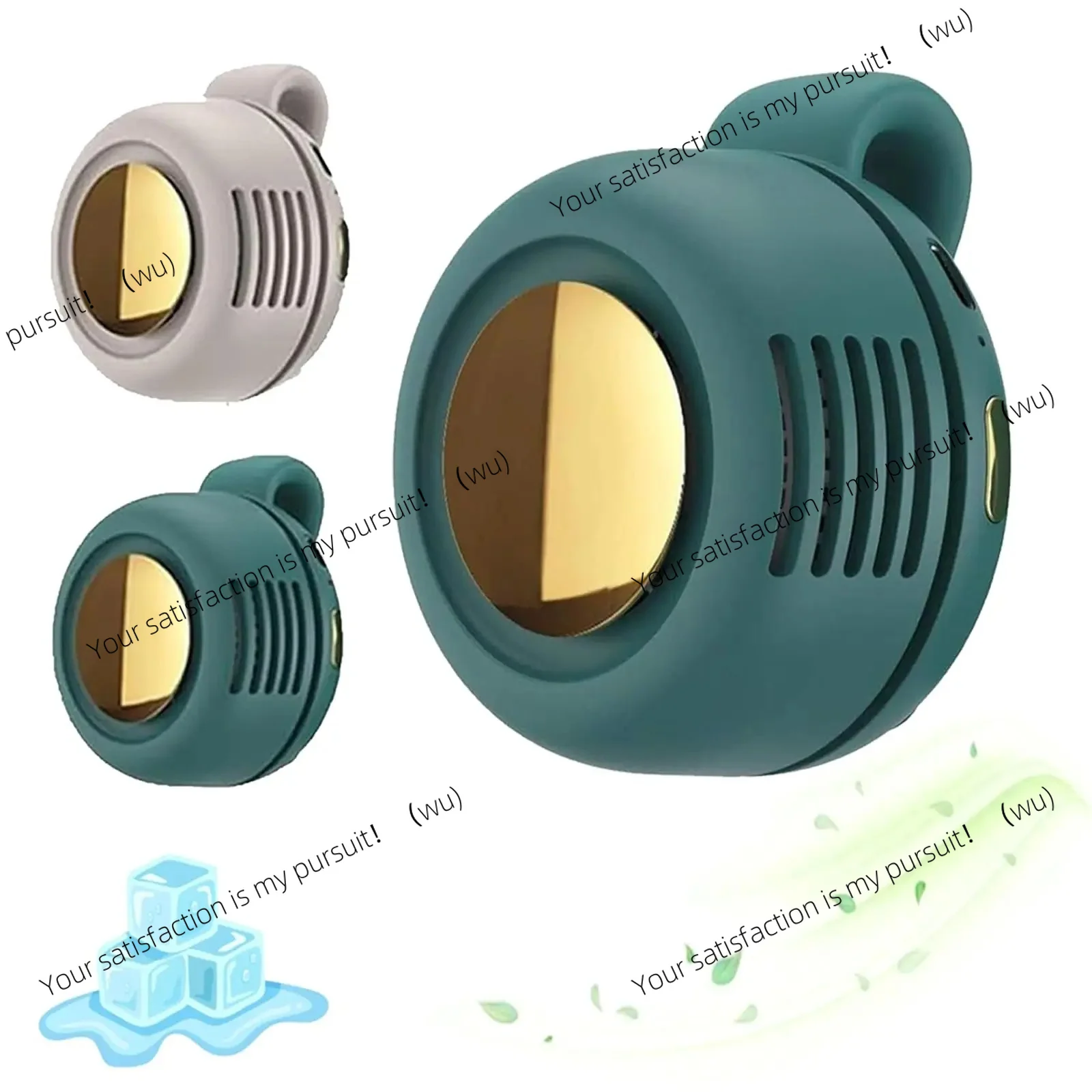 for Portable Silent Mini Bladeless Fan Clip On, 6.5×7.4×5cm, 128g±5g, 3-speed Adjustment, Type-C Charging, 2000mAh Battery