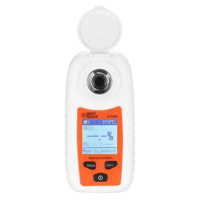 

Smart Sensor ST335A LCD Digital Refractometer Portable Handheld Refractometer ATC Sugar Percent Tester 0-35% Brix Scale Range