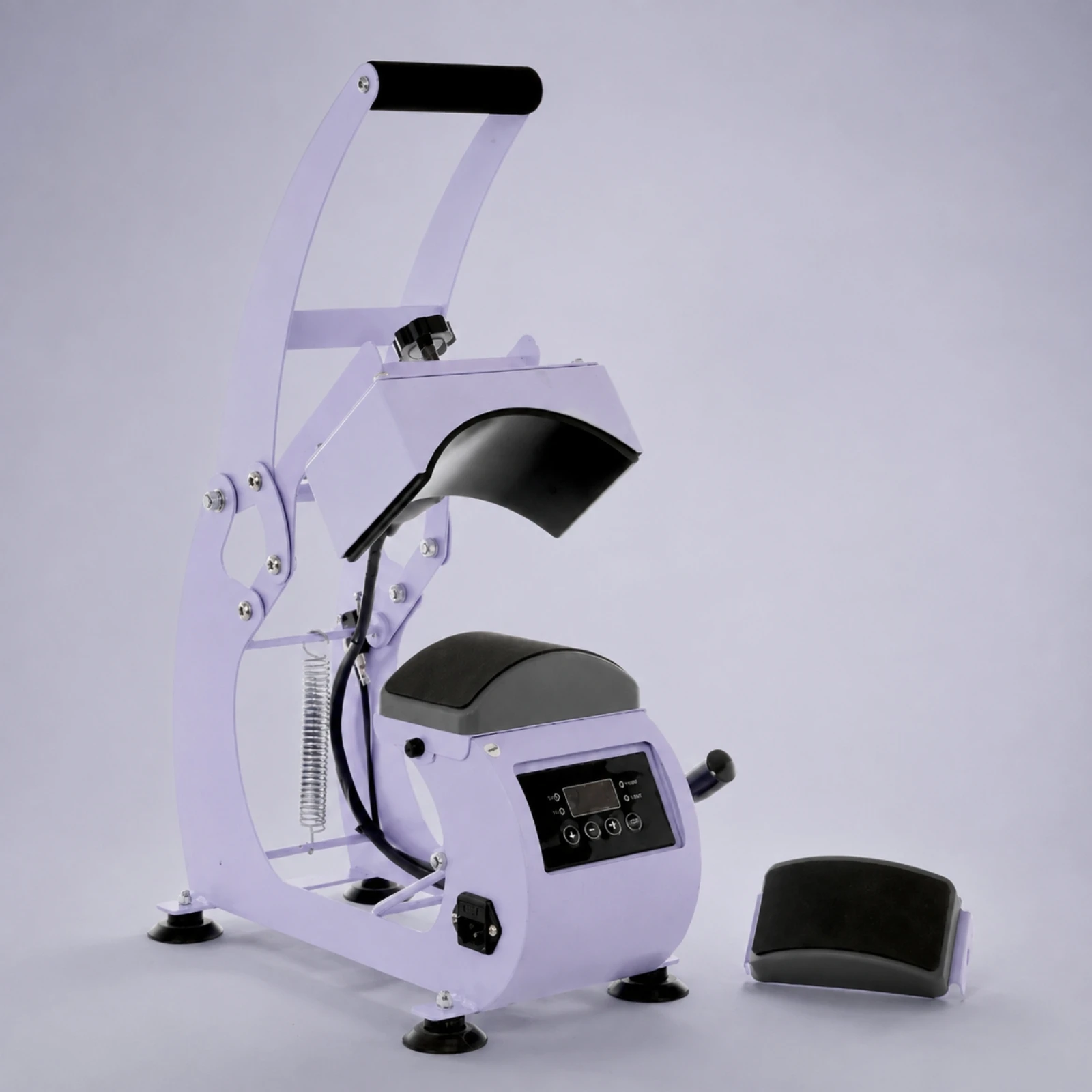 Manual Cap Heat-Transfer Press Ergonomic Cap Heat Press with Integrated Control Panel Compact Long-Lasting for Crafters