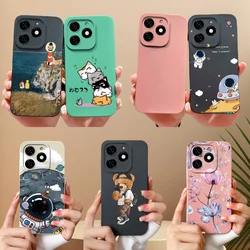 For infinix Smart 8 Pro Plus Phone Case Cool Bear Soft Liquid Silicone Anti Drop Full Coverage Bumper For infinix Smart8 HD Capa