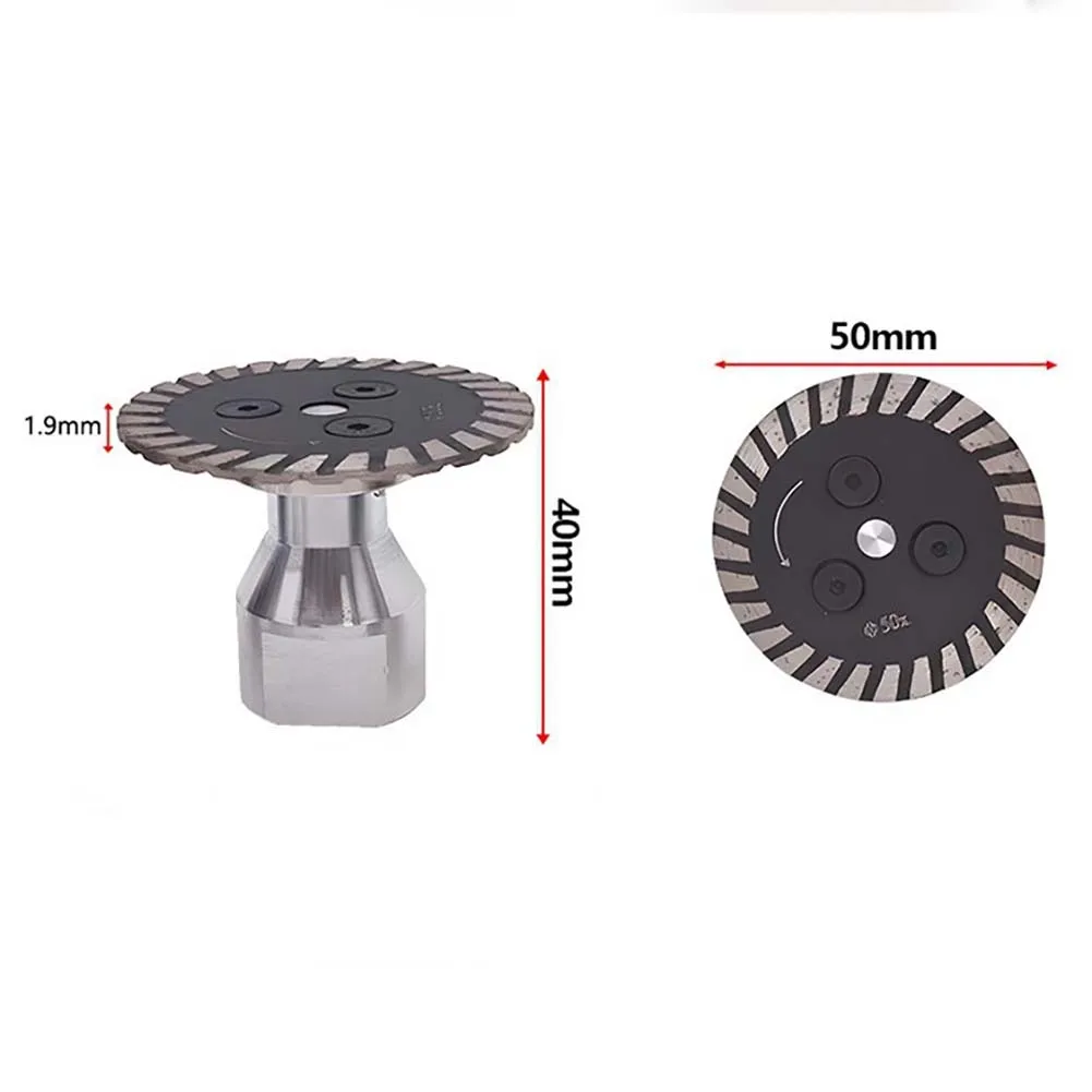 50mm Turbo Carving Disc For Grinder, Diamond Cutting Blade For Stone Granite Marble Tile Carving And Cutting