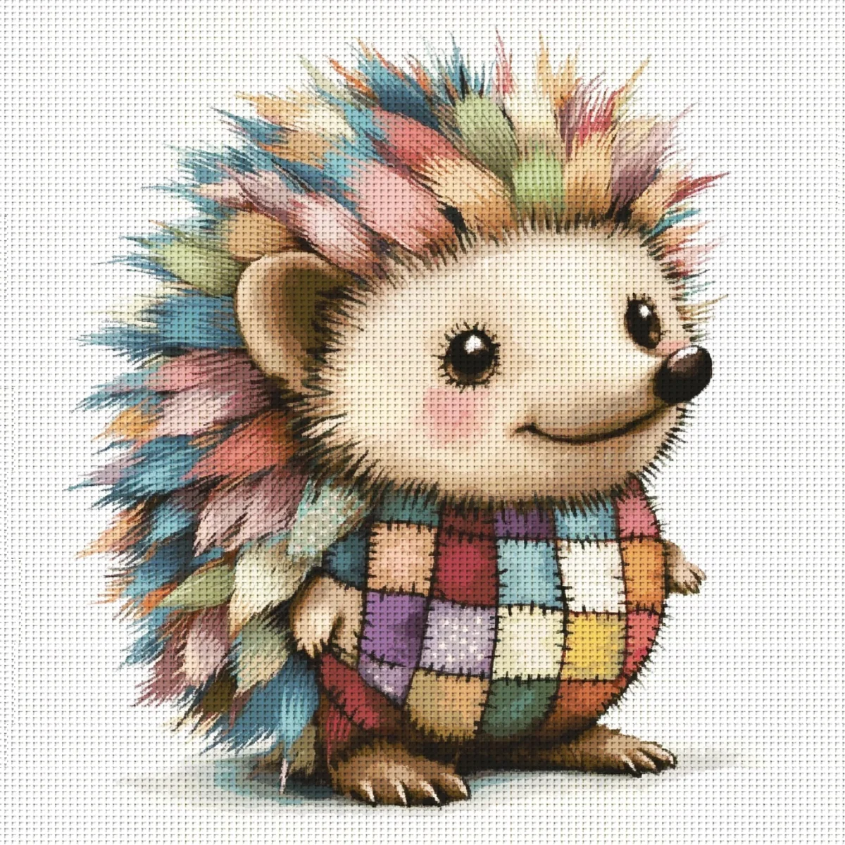 1 Set of 30x30cm-11.8x11.8 Inch 11CT/14CT Printed Fabric Cross Stitch DIY Kit, Large Size, Gift Set