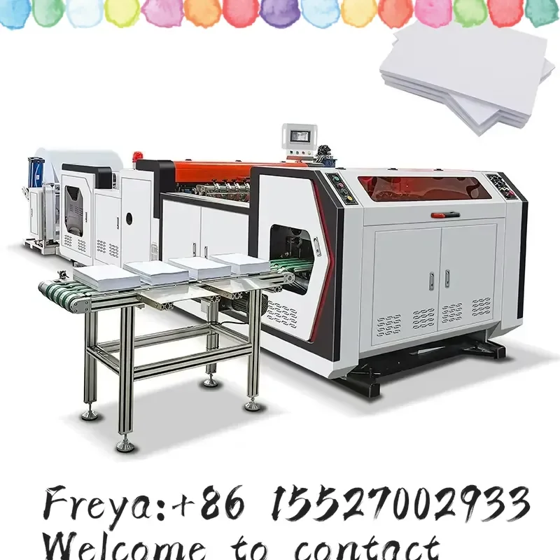 Fully Automatic A4 Paper Cutting and Packing Machine Roll to Sheet A4 Paper Cutting and Ream Packing Machine Line