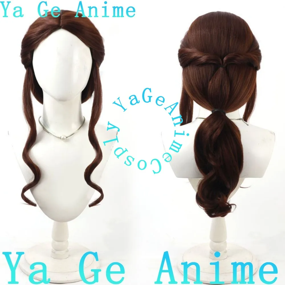 Ya Ge Anime Store Roulston Girl Cosplay Wig Dark Brown Anime Games Halloween Carnival Party Synthetic Heat Resistant Hair
