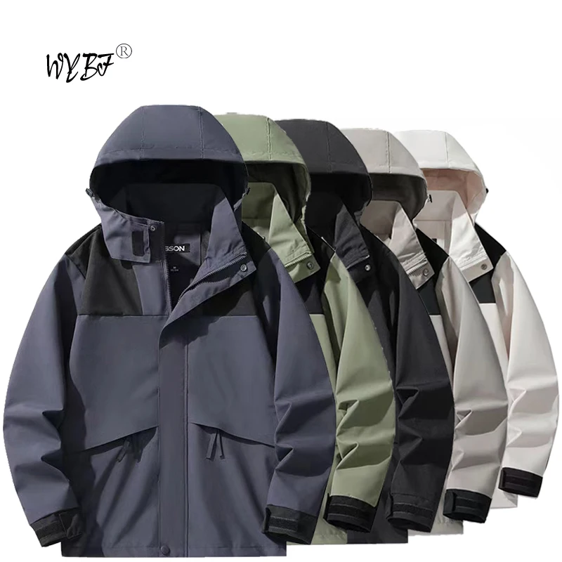 Spring Autumn Hiking Jackets Men's Waterproof Windproof Jackets Hunting Camping Windbreaker Outdoor Mountaineering Field Jacket