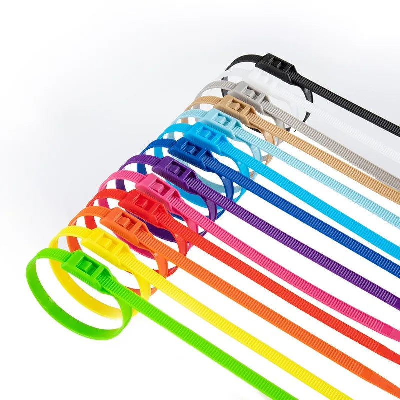 Imagem -03 - Laços de Cabo de Nylon para Crianças Bloqueio Duplo Parque de Diversões Castelo Impertinente Parque Aquático 8x400 mm 40 Bolsas 100 Pcs