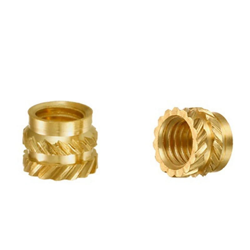 Лидер продаж! Накатанная латунная резьба M3 200 шт., термостойкая вставка, гайка с насечкой, M3X5X4, для 3D-принтера Voron 2,4 и т. Д.