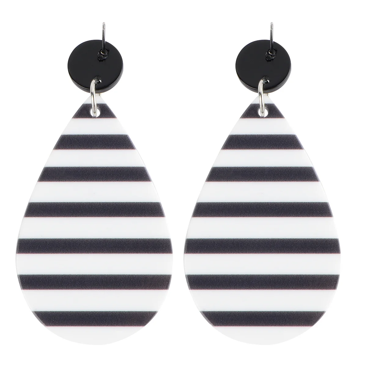 1 paio di orecchini geometrici in acrilico con stelle e strisce, durevoli, bandiera nazionale, bandiera rossa, per donna