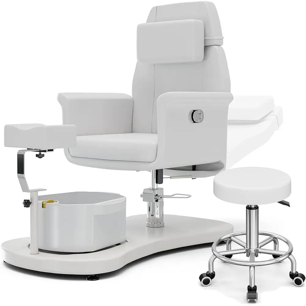 

Педикюрное кресло для Nail Tech без сантехники, портативная педикюрная станция для спа-салона для ног с подставкой для педикюра и массажной ванной для ног, Profess