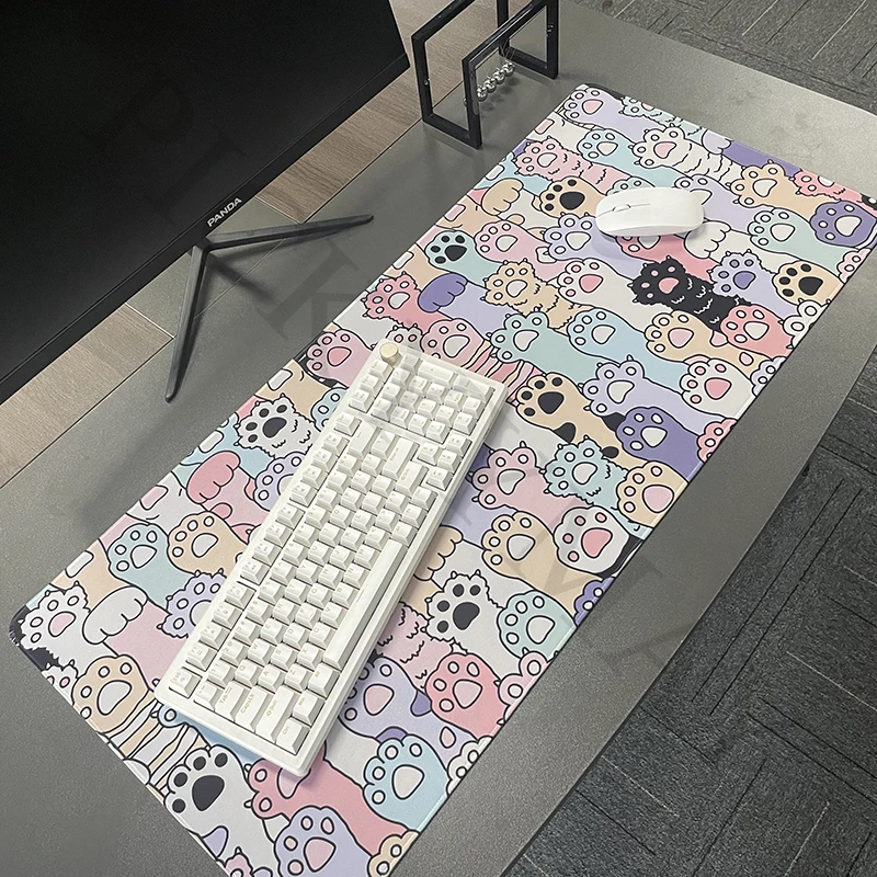 猫用大型ゲーミングマウスマット,大型ゲームデスクマット,40x90cm,ゴム製キーボードマット,最高の製品