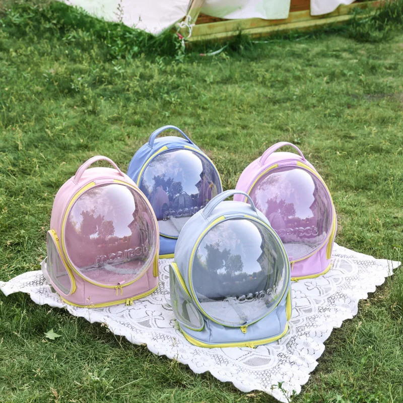 Factory Direct Supply Cat Bag Portable Panoramic Transparent Space Capsule Backpack Large Capacity Fashionable Cat School Bag