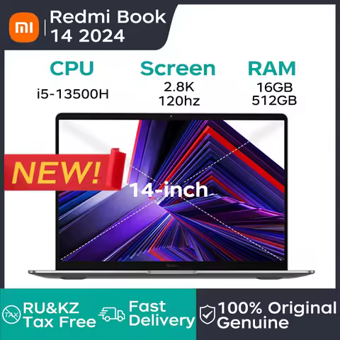 Xiaomi laptop RedmiBook 14 2024 Intel 13th Core i5-13500H/16G DDR5 512G/1TB SSD 2.8K 120Hz business Laptops Computer Notebook PC
